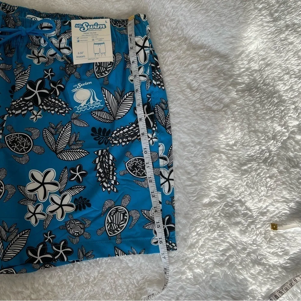 NWT Mr. Swim Geometric Turtles Swim Short SZ L